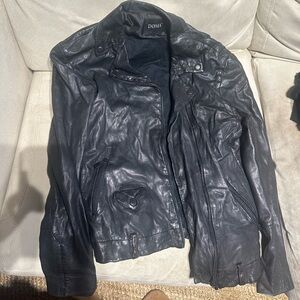 DOMA Black Leather Jacket